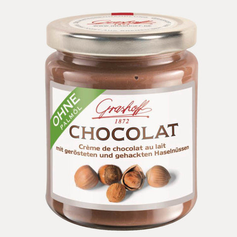 Milch-Chocolat mit Haselnüssen – Schokoladencreme Grashoff – 235 g