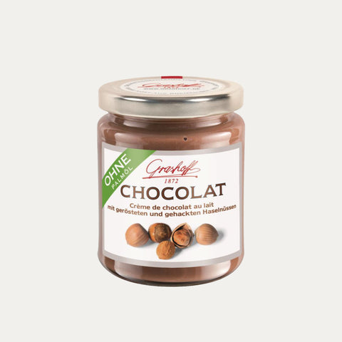 Milch-Chocolat mit Haselnüssen – Schokoladencreme Grashoff – 235 g