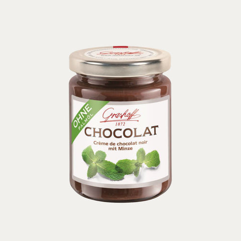 Dunkle Chocolat mit Minze – Schokoladencreme Grashoff – 250 g