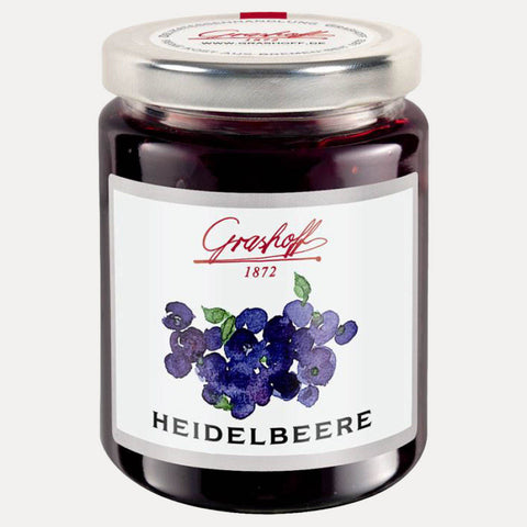Heidelbeere Konfitüre Extra – Fruchtaufstrich Grashoff – 250 g