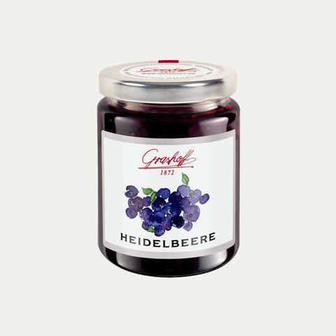 Heidelbeere Konfitüre Extra – Fruchtaufstrich Grashoff – 250 g