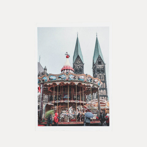 Kleiner Freimarkt auf dem Marktplatz (143) – Postkarte