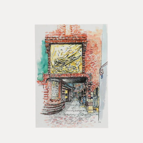 Böttcherstraße Eingang Bremen – Isa Fischer – Postkarte