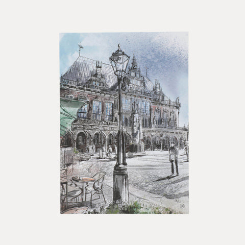 10 Ansichten einer Stadt Neu – Bremer Kartenset