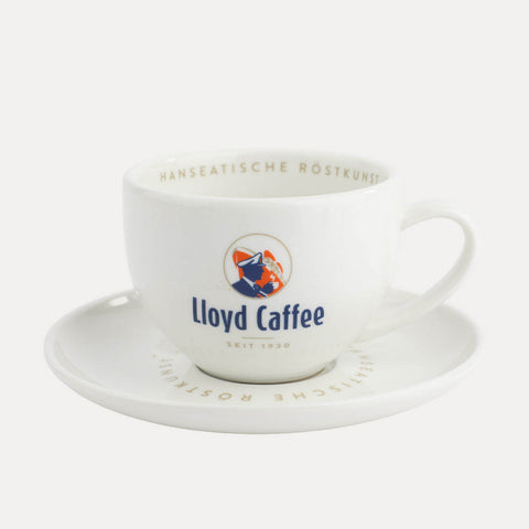 Lloyd Caffee – Cappuccinotasse mit Untertasse