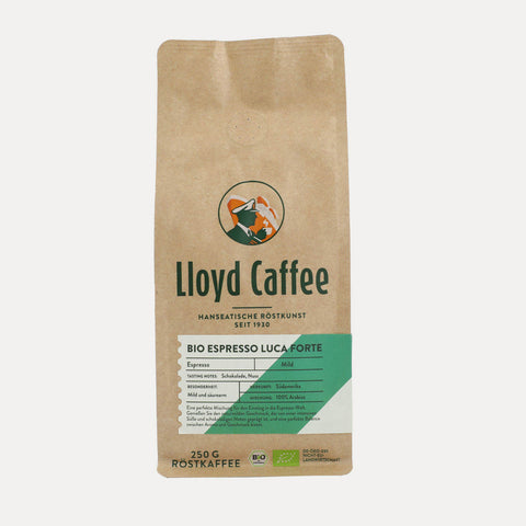 Lloyd Caffee – Espresso Luca Forte – ganze Bohne 250 g