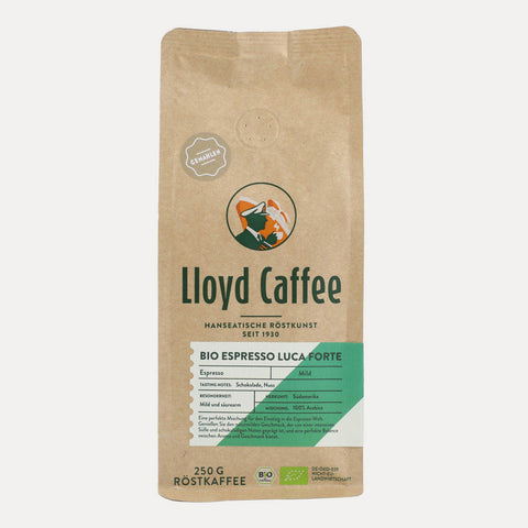 Lloyd Caffee – Espresso Luca Forte – gemahlen 250 g