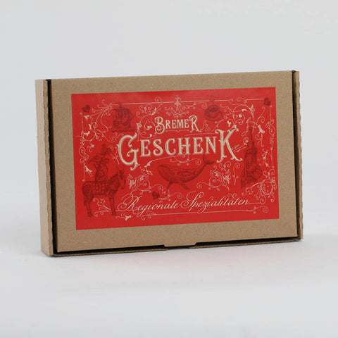 Geschenkkarton XS – mit Schmucketikett Bremer Geschenk - Made in Bremen - Made in Bremen - Geschenkkarton