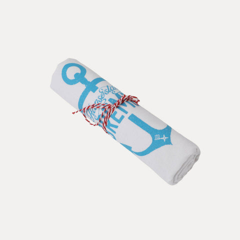 Geschirrtuch Hansestadt – blau/weiß, türkis/weiß oder weiß/grau