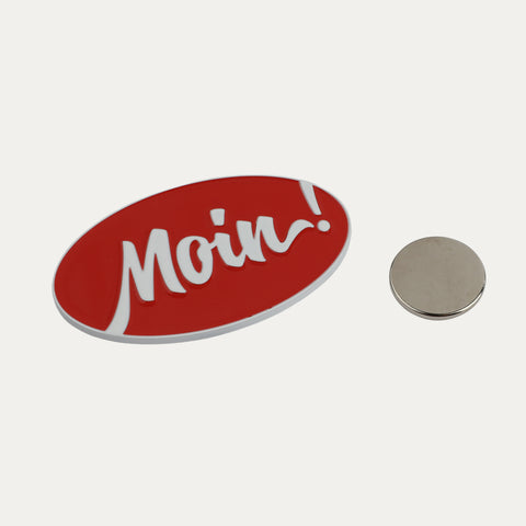 Magnet – Moin! – Soft Emaille – Anstecker und Kleidungsmagnet