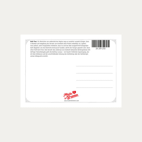 Kohl-Tour-Banause – Postkarte - Made in Bremen - Made in Bremen - Postkarte