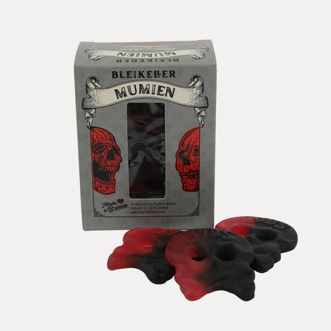 Bleikeller Mumien – Fruchtgummi Lakritz  – 80 g oder 175 g
