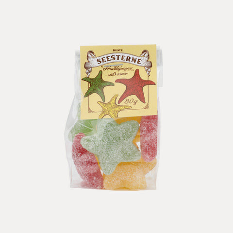 Bunte Seesterne – Fruchtgummi süß-sauer – 80 g oder 175 g