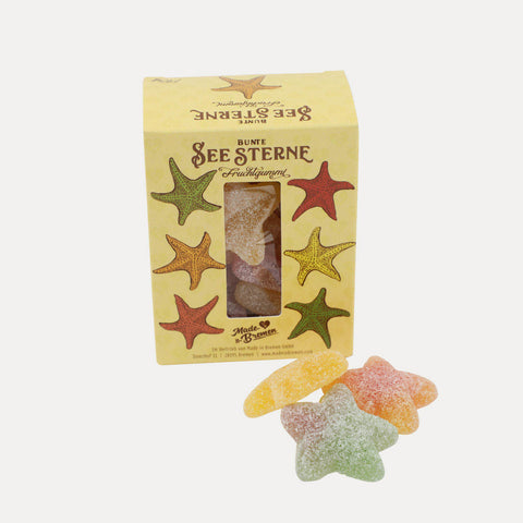 Bunte Seesterne – Fruchtgummi süß-sauer – 80 g oder 175 g
