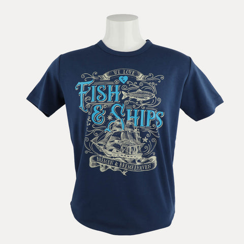 Fish & Ships – T-Shirt – verschiedene Farben – S - 5XL