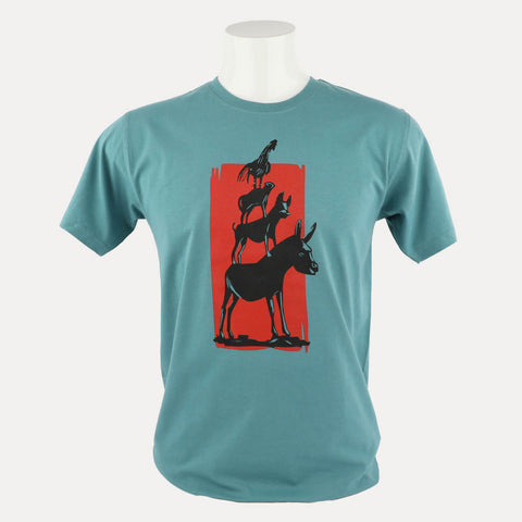Stadtmusikanten – T-Shirt – Zweifarb-Siebdruck – verschiedene Farben