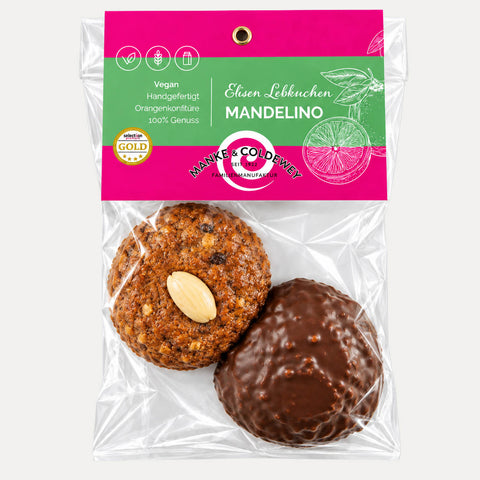 Mandelino mit Orange – Vegane Elisen – 90 g