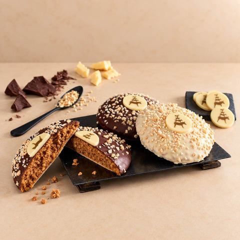 Stadtmusikanten Elisen – weiße und dunkle Schokolade – 2 Stück – 150 g - Made in Bremen - Manke & Coldewey - Lebkuchen