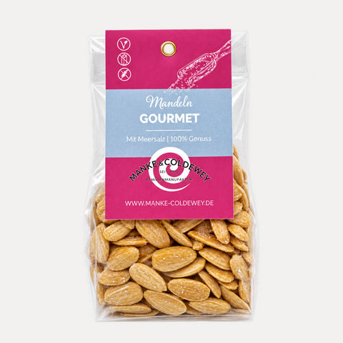 Gourmet-Mandeln mit Meersalz – 100 g - Made in Bremen - Manke & Coldewey - Mandeln