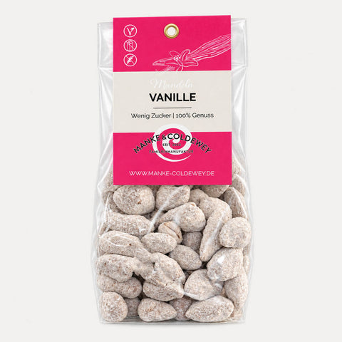 Mandeln mit echter Vanille – 100 g - Made in Bremen - Manke & Coldewey - Mandeln