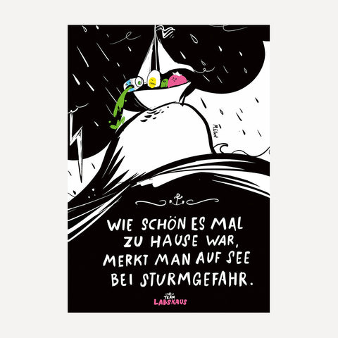 Wie schön es mal zu Hause war, ... – Postkarte – Mario Ellert