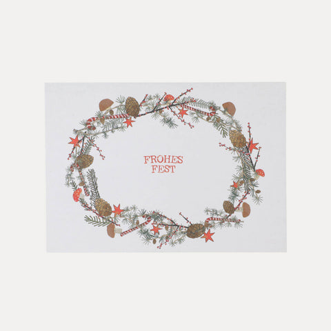 Adventskranz – Frohes Fest – Tikiono – Postkarte