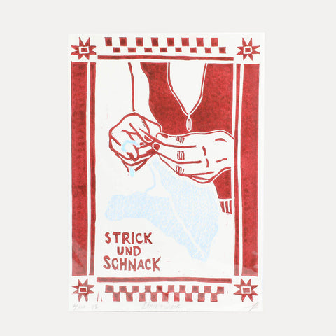 Strick & Schnack - Linoldruck - DIN A5