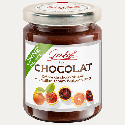 Dunkle Chocolat mit sizilianischem Blutorangenöl 250g - Made in Bremen - Grashoff -