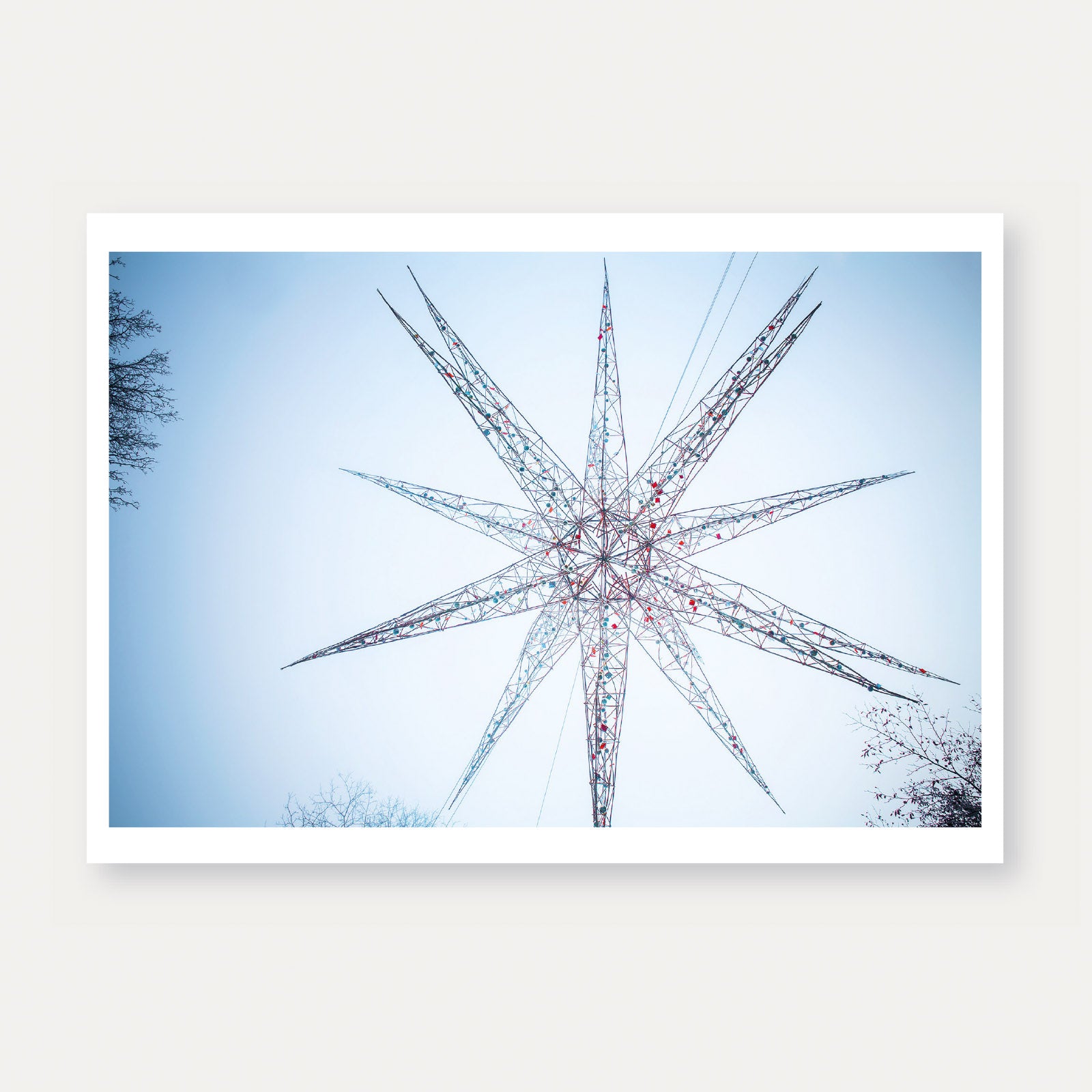 Weihnachtsstern in den Wallanlagen (110) –  Postkarte