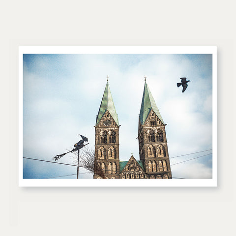 St. Petri Dom - Hexe/Taube (142) – Postkarte