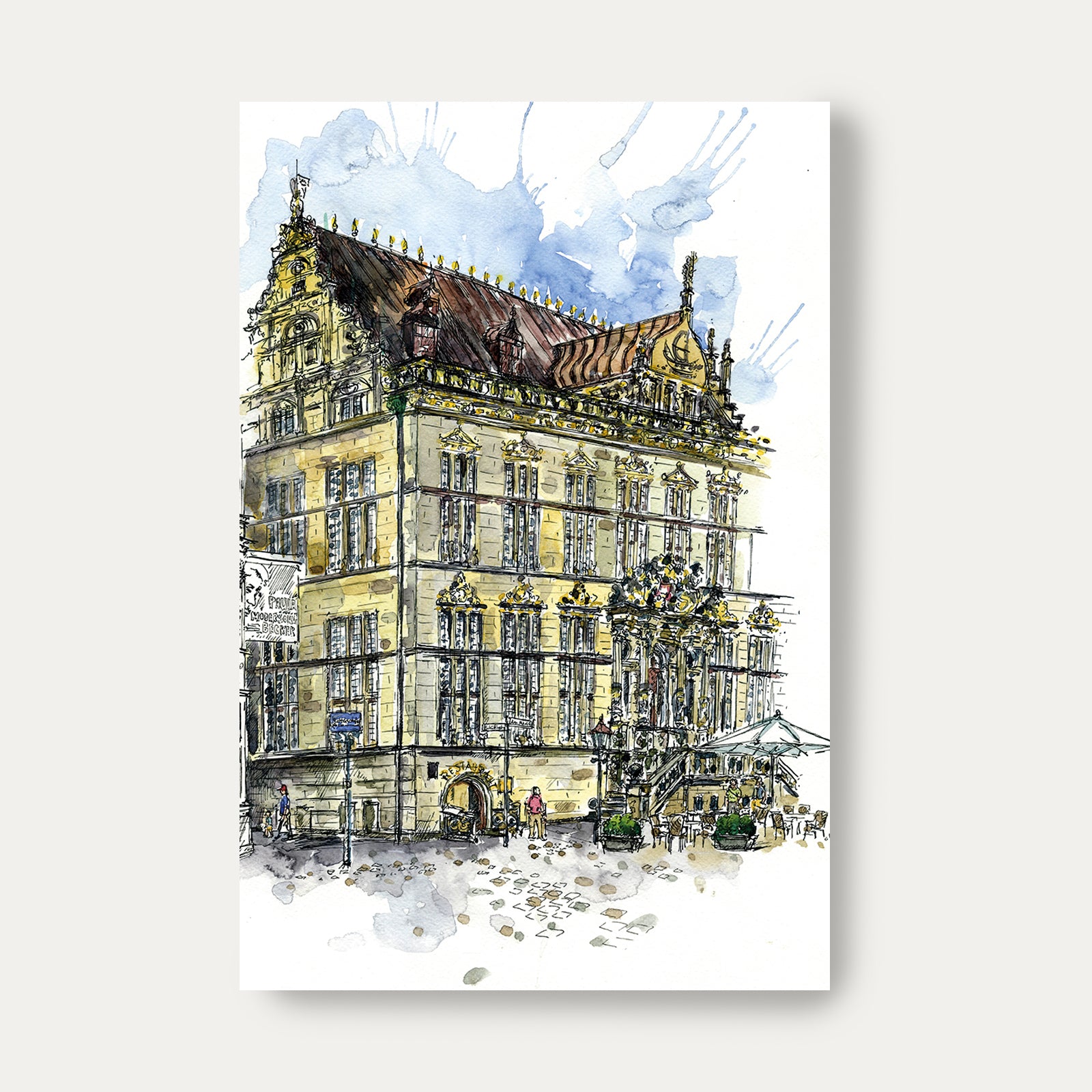 Schütting Bremen - Isa Fischer – Postkarte