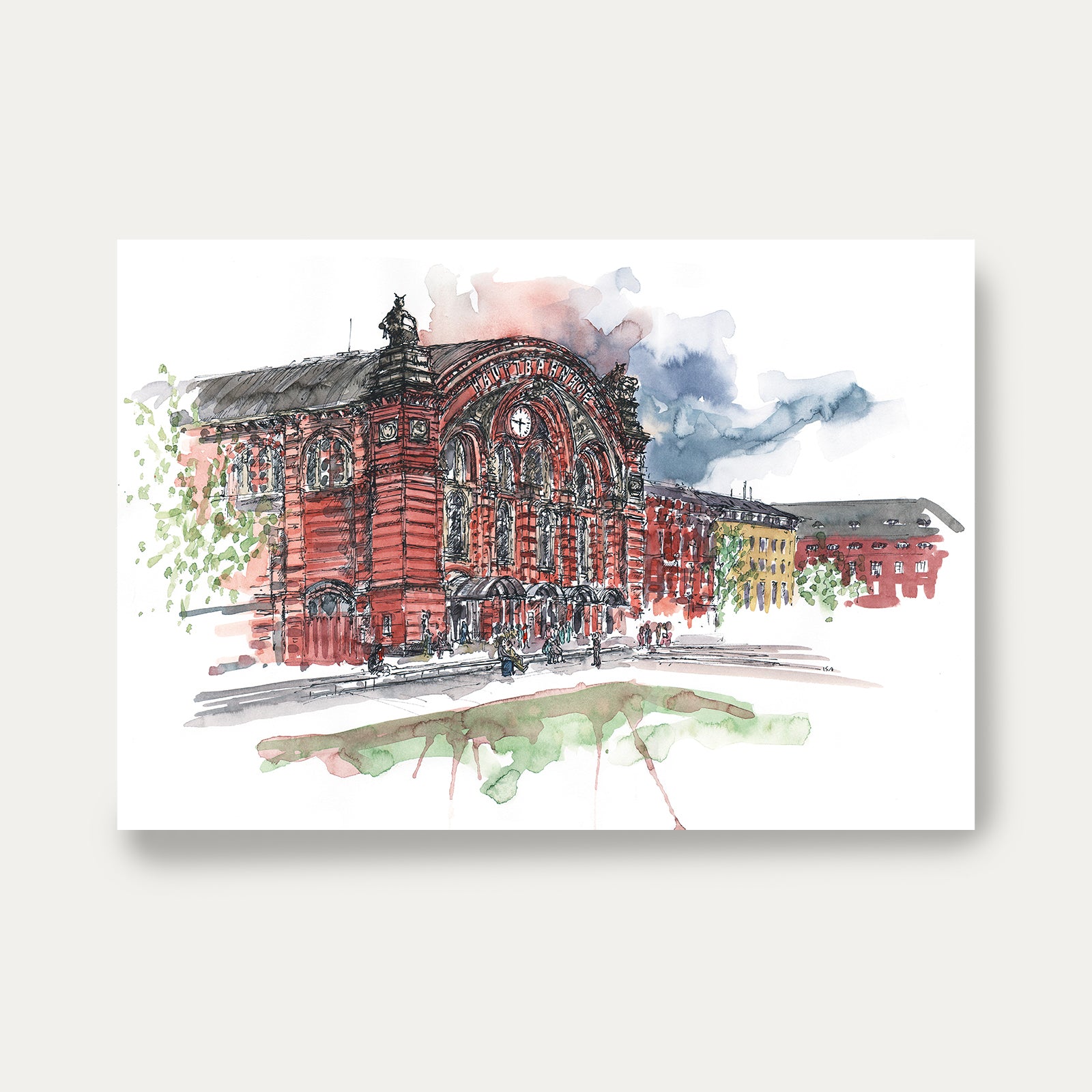 Hauptbahnhof Bremen - Isa Fischer – Postkarte