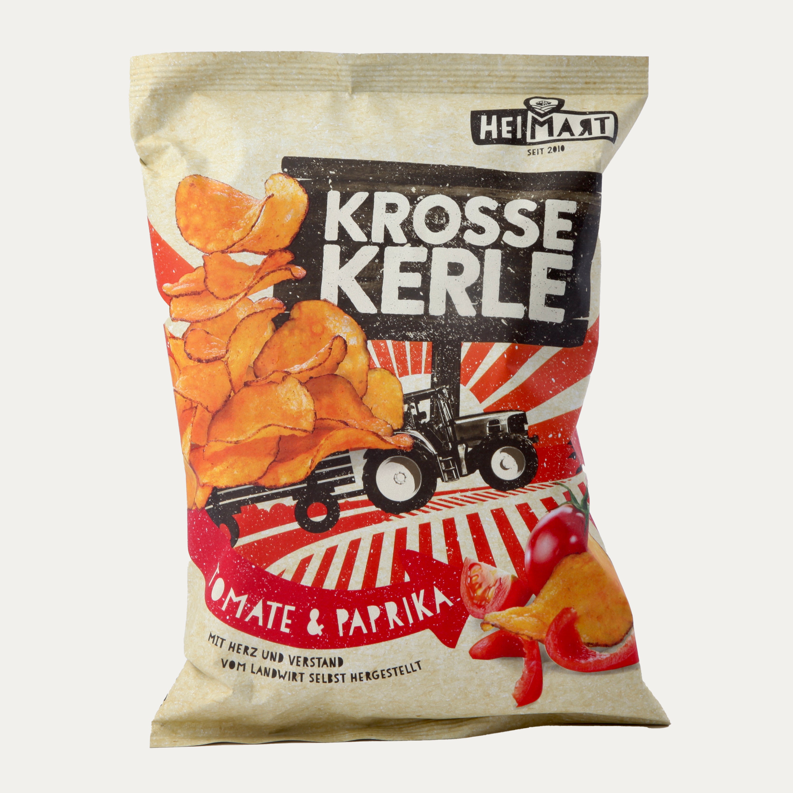 Krosse Kerle - Kartoffelchips Tomate & Paprika – Chips 115g