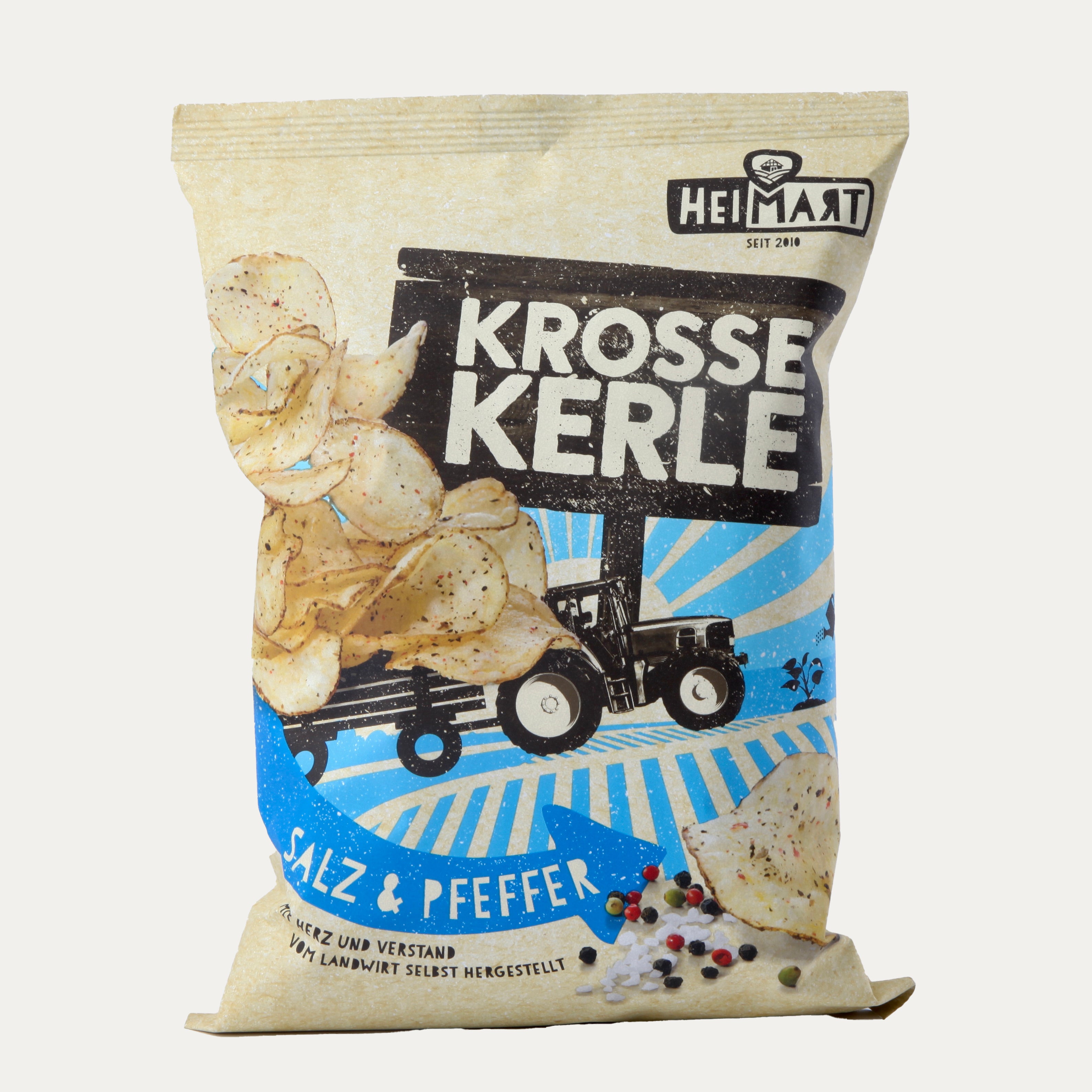 Krosse Kerle - Kartoffelchips Salz & Pfeffer – Chips 115g