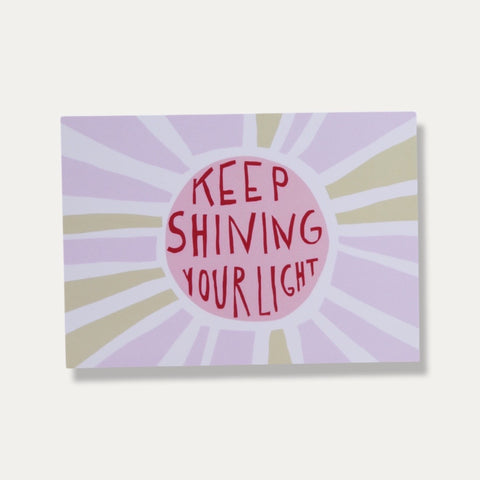 Keep Shining – Postkarte