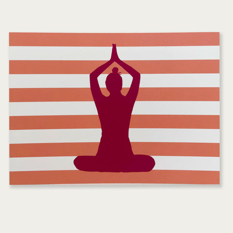 Yoga Postkarte