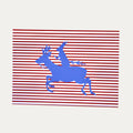 Hasenhirsch rotblau Postkarte - Made in Bremen - Louicito - 