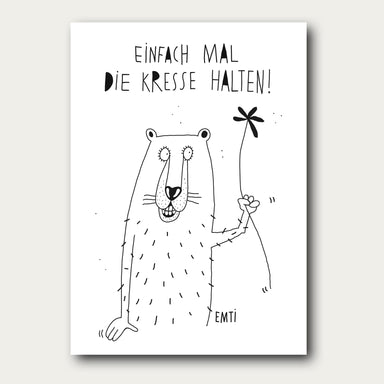Kresse halten Postkarte - Made in Bremen - EMTI - 