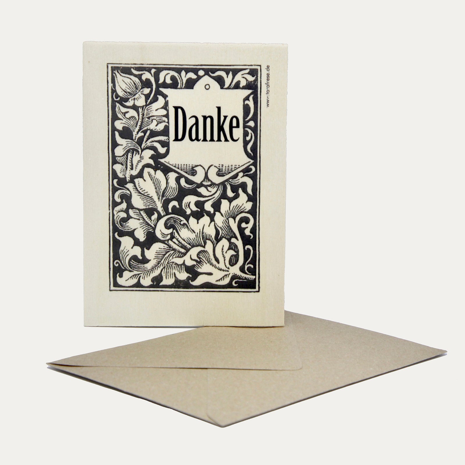 Danke Holzpostkarte - Made in Bremen - Kartenmanufaktur Tara Frese - 
