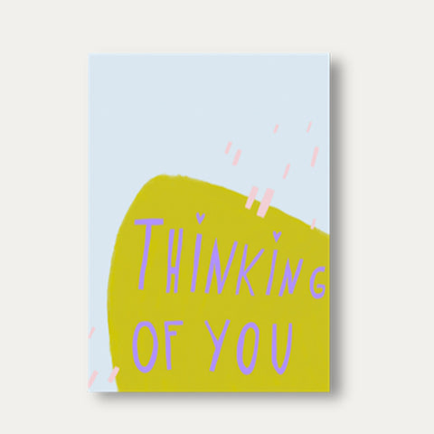 Thinking of you – Postkarte