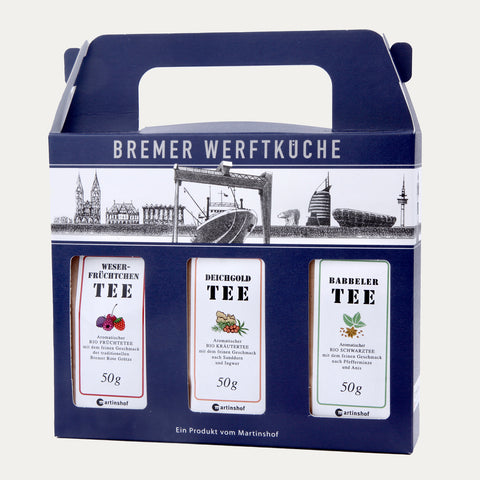 Werftküche 3 x Tee im Geschenkset 150g - Made in Bremen - Werkstatt Bremen - 