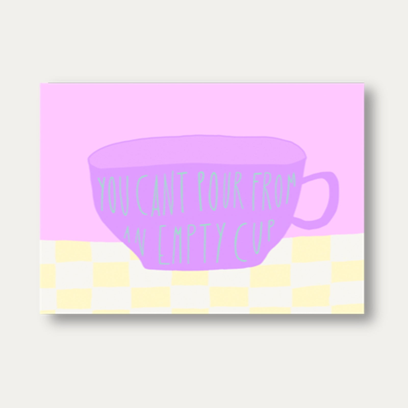 Empty Cup – Postkarte