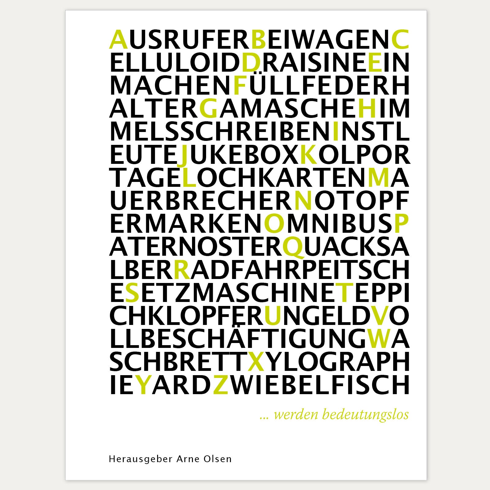 Auf ein Wort - Buch - Made in Bremen - Arne Olsen -