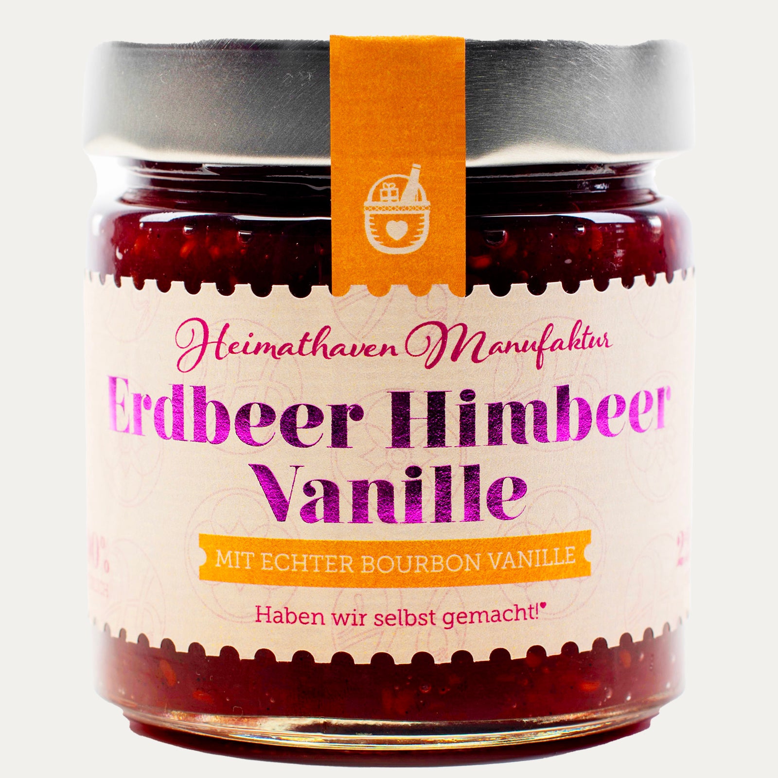 Erdbeer Himbeer Vanille – Fruchtaufstrich 225g